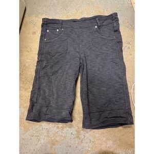Kuhl Mova Shorts Womens 12 Charcoal Gray Heathered Stretch Hiking Outdoor 11"